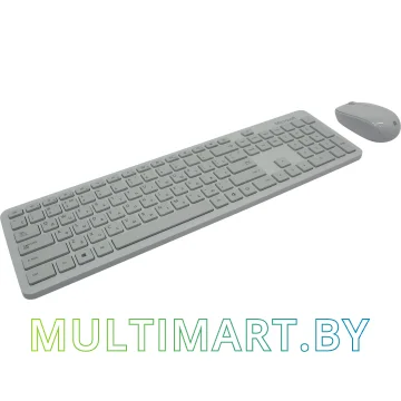 Комплект клавиатура + мышь Microsoft Bluetooth Desktop QHG-00041 (ледник)